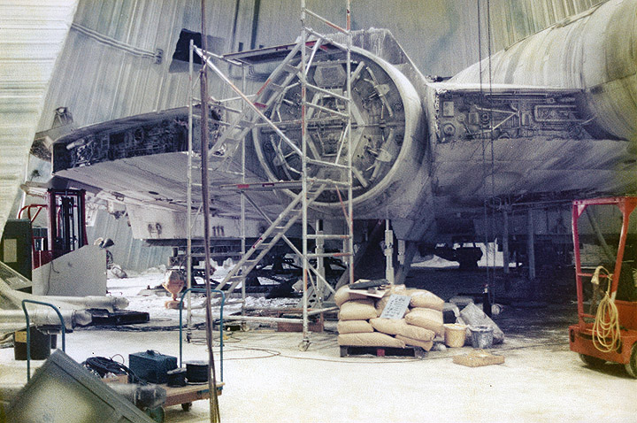 Millennium falco in Star Wars stage, Elstree studios 02